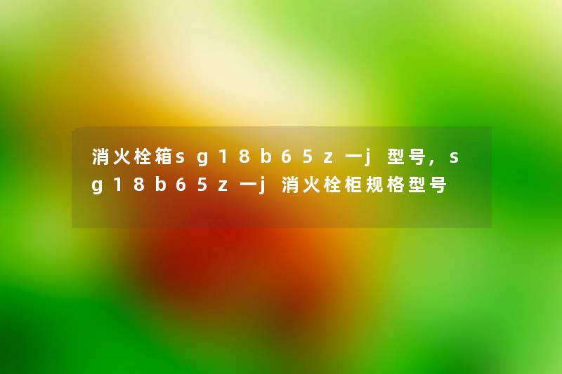 消火栓箱sg18b65z一j型号,sg18b65z一j消火栓柜规格型号